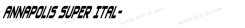 Annapolis Super Ital字体转换